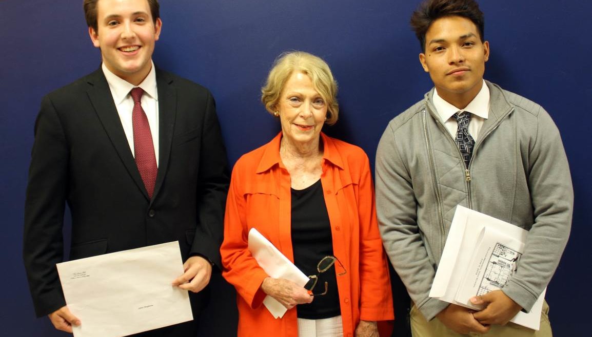 The Manor Club presented Scholarships to Two PMHS Seniors